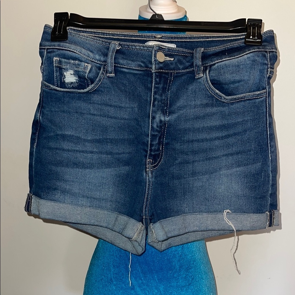 Kancan Dark Blue Jean Shorts